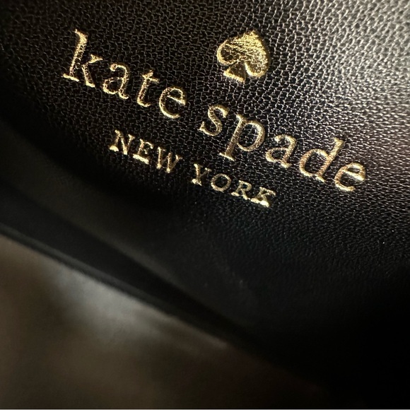 Kate Spade Coated Canvas Leopard Print Black Leather Trim Large Tote NWT - Picture 12 of 13